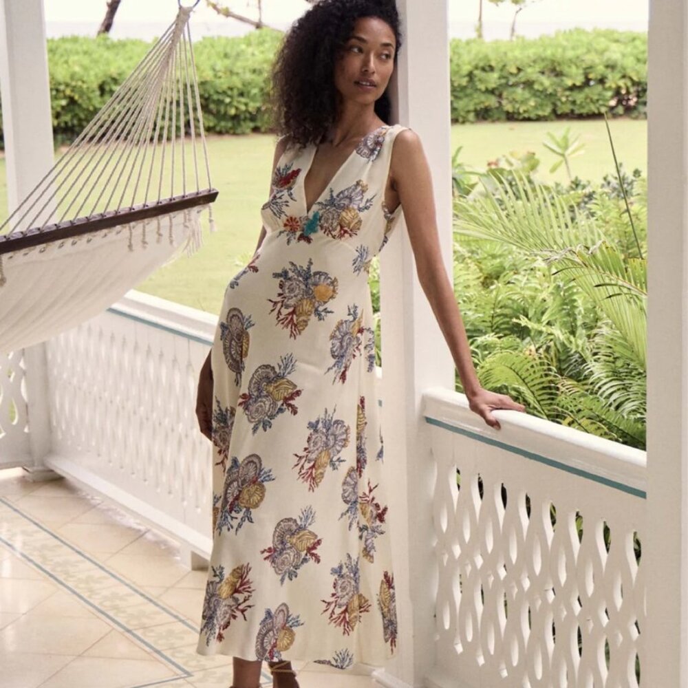 DOEN TATIANA DRESS -- MER BOTANIQUE